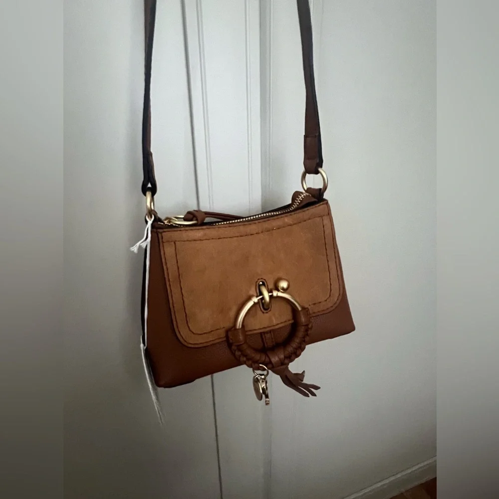 SEE BY CHLOÉ Joana leather crossbody NEW brown - Picture 2 of 7